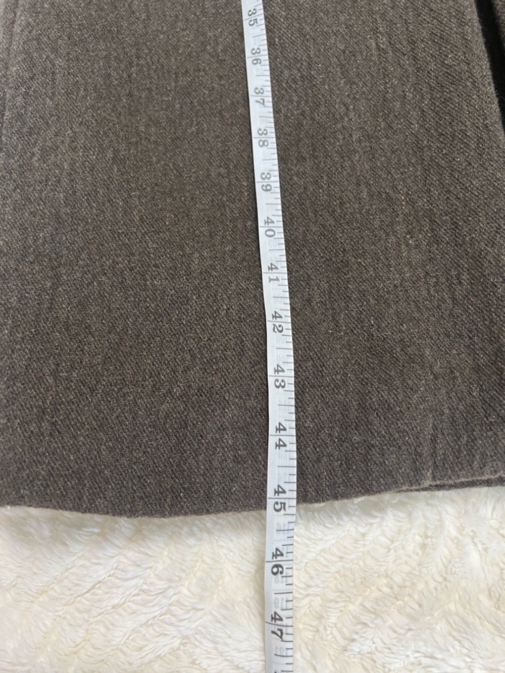 Zara Manteco Wool Blend Longline Coat Olive Green Minimalist XS - Picture 14 of 14